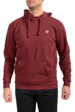 Sergio Tacchini Men's Bordeaux Hooded Sweat Iconic Sweater Hoodie