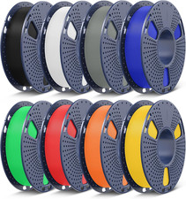 3D Printer Filament Bundle, Multicolor PLA Plus, Fit Bambu Labs Printer, 8