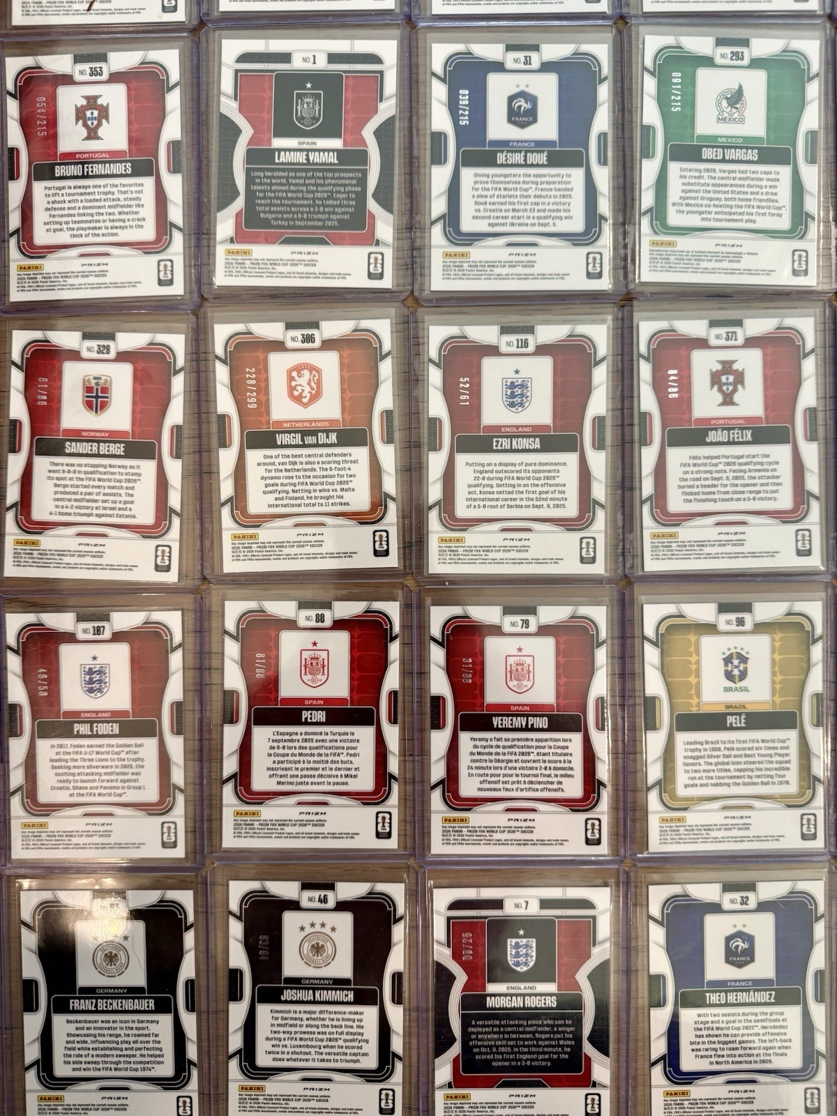 2026 Prizm FIFA World Cup ALL #d HOBBY PARALLELS Soccer Card Lot Numbered SSP SP view 13