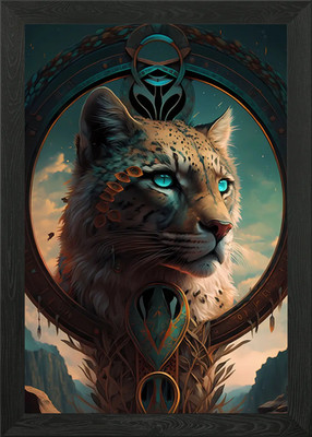 Gerahmtes Wandbild Leopard Gepard Jaguare Poster Leinwanddruck Bild