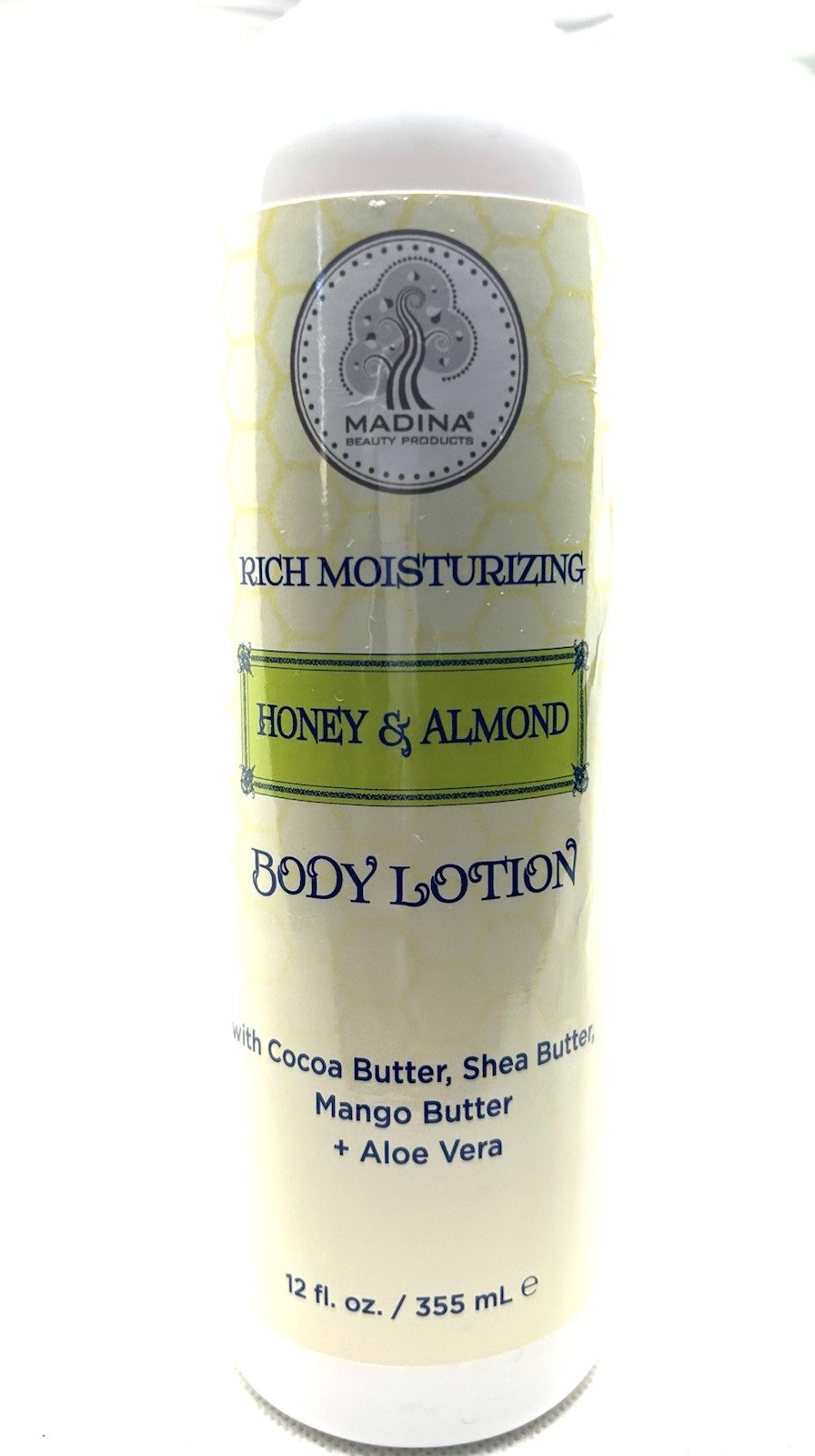 Madina Honey & Almond Body Lotion w/ Cocoa Butter, Shea Butter, & Aloe Vera 12oz