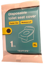 Disposable Toilet Seat Covers Travel Pack 56 Ct XL Waterproof, Individually
