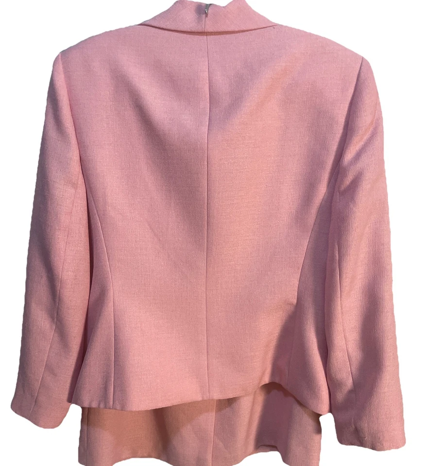 Le Suit Mujer 2 Piezas Falda Traje Talla 10P 4 Botones Falda Lápiz y Chaqueta Poliéster Foto 4 de 4