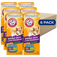 ARM  HAMMER Cat Litter Deodorizer Double Duty, 30 oz, 6 30 oz Pack of 6 