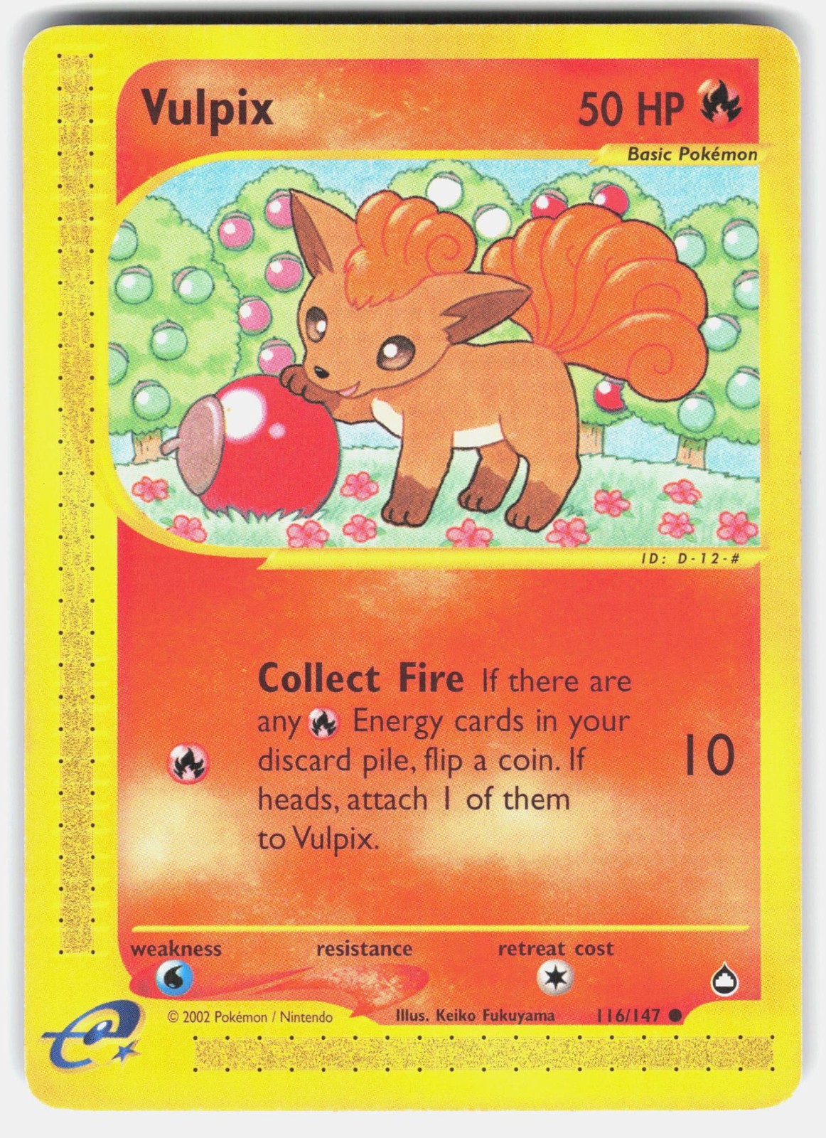 POKEMON VULPIX 116 AQUAPOLIS MP
