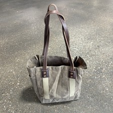 Artifact Bag Co. Handmade Day Tote Waxed Canvas Leather Handles Made in USA