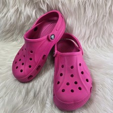 CROCS Women  s Size 7 Electric Hot Pink Baya Platform Clogs Shoes Sandals