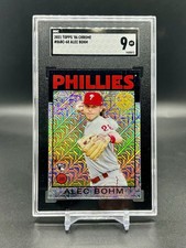 Alex Bohm RC SGC 9 2021 Topps Chrome Silver Pack #86BC-68