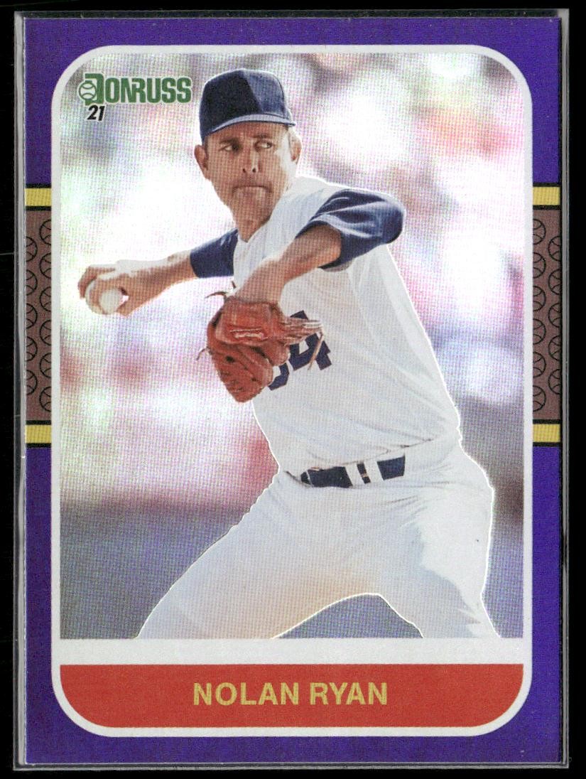 2021 Donruss Nolan Ryan #225 Holo Purple Texas Rangers