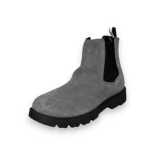 BOSS Adley Men's Gray Leather Chelsea Boots US 9 UK 8 EU 42 MSRP 230