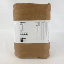 Ikea DYTAG Curtains 2 Panels (1 pair) 100% Linen 57" x 98" Dark Beige New