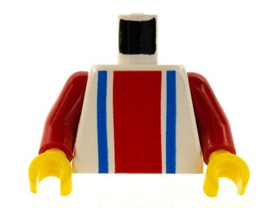LEGO Torso with Vertical Thick Red Stripe an-973p01c02-Farbauswahl-color choice
