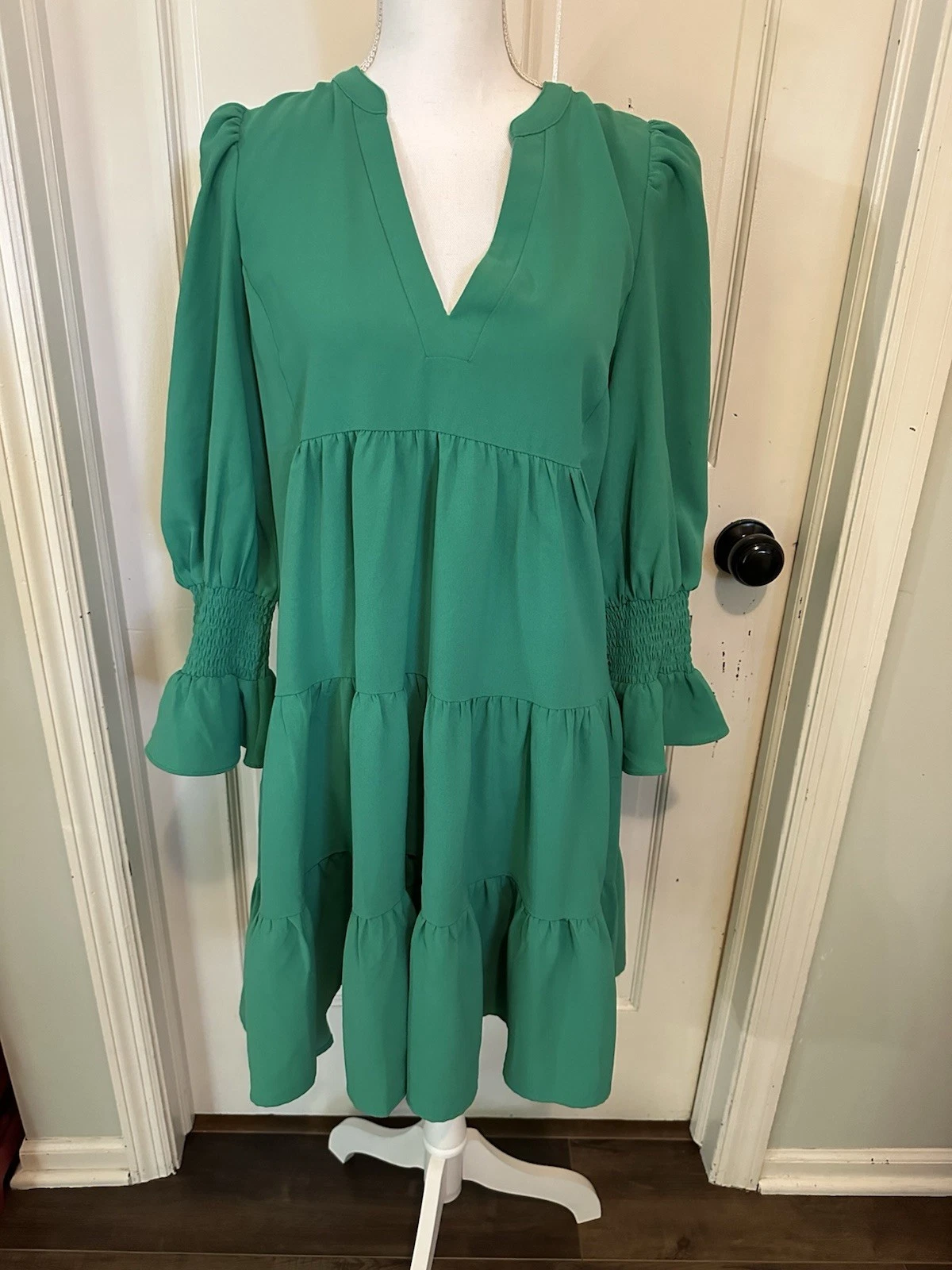 Abito Tuckernuck Pomander Place Crepe Kenzo Swing Dunmore Verde Mini Taglia S