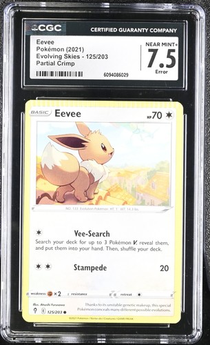 Eevee graded CGC 7.5 for sale on eBay