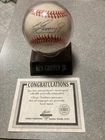 Ken Griffey Jr. Signed  Baseball 1990s  COA W/ Stand