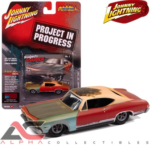 JOHNNY LIGHTNING 1:64 JLSP404A 1968 CHEVROLET CHEVELLE (PROJECT