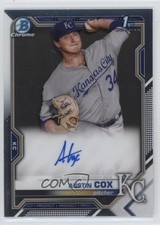 2021 Bowman Chrome Prospects Auto Austin Cox #CPA-AC Auto 0z8v