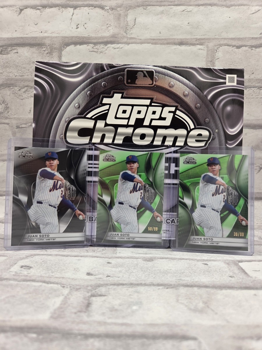 2025 Topps Chrome Black Juan Soto GREEN WAVE Refractor /99