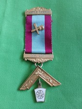 Vintage Masonic Freemason Master Mark Mason jewel from Castle Lodge. A Bentley