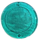 Vintage Astrology Zodiac Sign Blenko Glass Suncatccher Libra Aqua Blue 9”