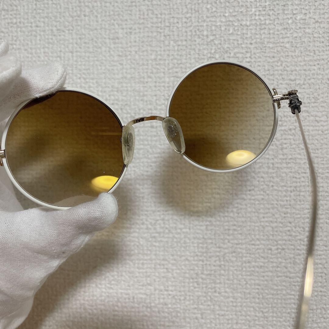 Chrome Hearts Overyeasy Floral Cross Sunglasses 53mm White Silver Used thumbnail 4