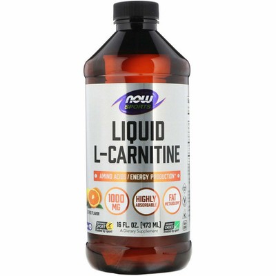 NOW Foods Liquid L-Carnitine   Zitrusgeschmack 473 ml | Flüssiges L-Carnitin