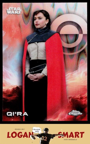 Qi'ra 2025 Topps Chrome Star Wars - RayWave Refractor #150