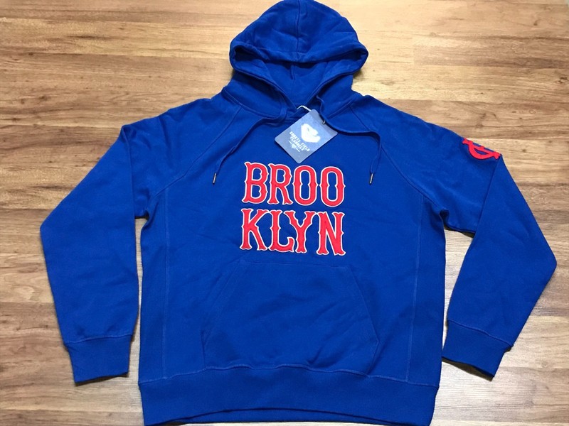 MENS S - NEW Ebbets Field Flannels Brooklyn Royal Giants Terry Hoodie Sweatshirt
