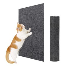23.6x15.8 Cat Wall Scratcher Mat with Nano Tape,Anti Cats Scratch Furniture C...