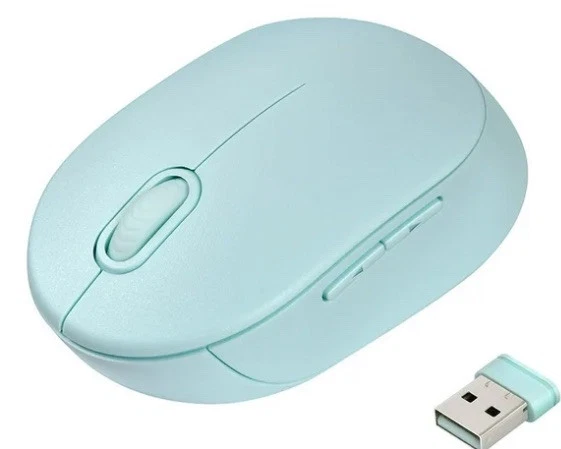 Onn Wireless Computer Mouse with Nano Receiver 100009057 -teal - Image 3 of 4