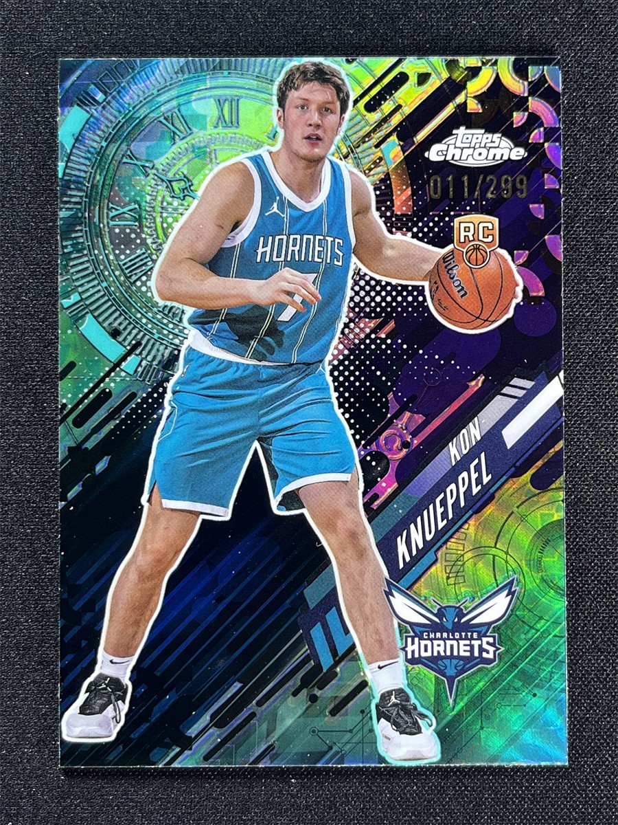 2025-26 Topps Chrome Kon Knueppel #GT-19 Teal Refractor Go Time Rookie RC /299