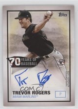 2021 Topps 70 Years of Baseball Series 2 Trevor Rogers #70YA-TR Auto 0lc5