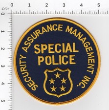 SECURITY ASSURANCE MANAGEMENT INC DISTRICT OF COLUMBIA ( SPECIAL POLICE ) PATCH