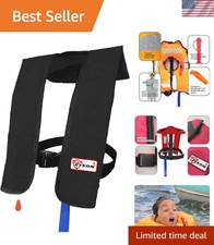 Automatic Inflatable Life Jacket Life Vest for Adults PFD Low Profile Support...