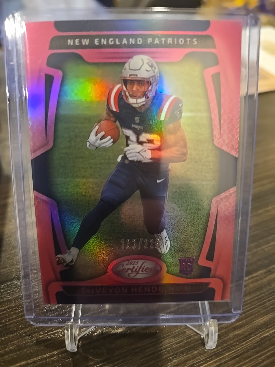 2025 Panini Certified #144 TreVeyon Henderson Rookie Card RC Mirror Pink /225