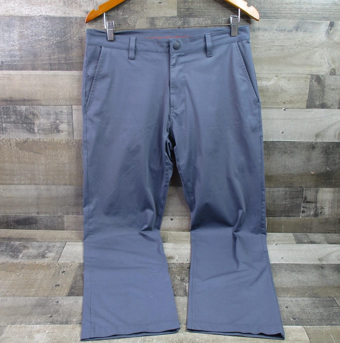 Rhone Commuter Pants Mens 32x27 Blue Straight Leg Office Travel Stretch