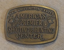 NRA National Rifle Association Whittington Center Vintage Belt Buckle