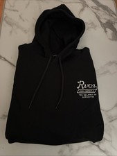 New RVCA Long Sleeve Hoodie Sweatshirt Mens Street Design Costa Mesa Ca Size XL