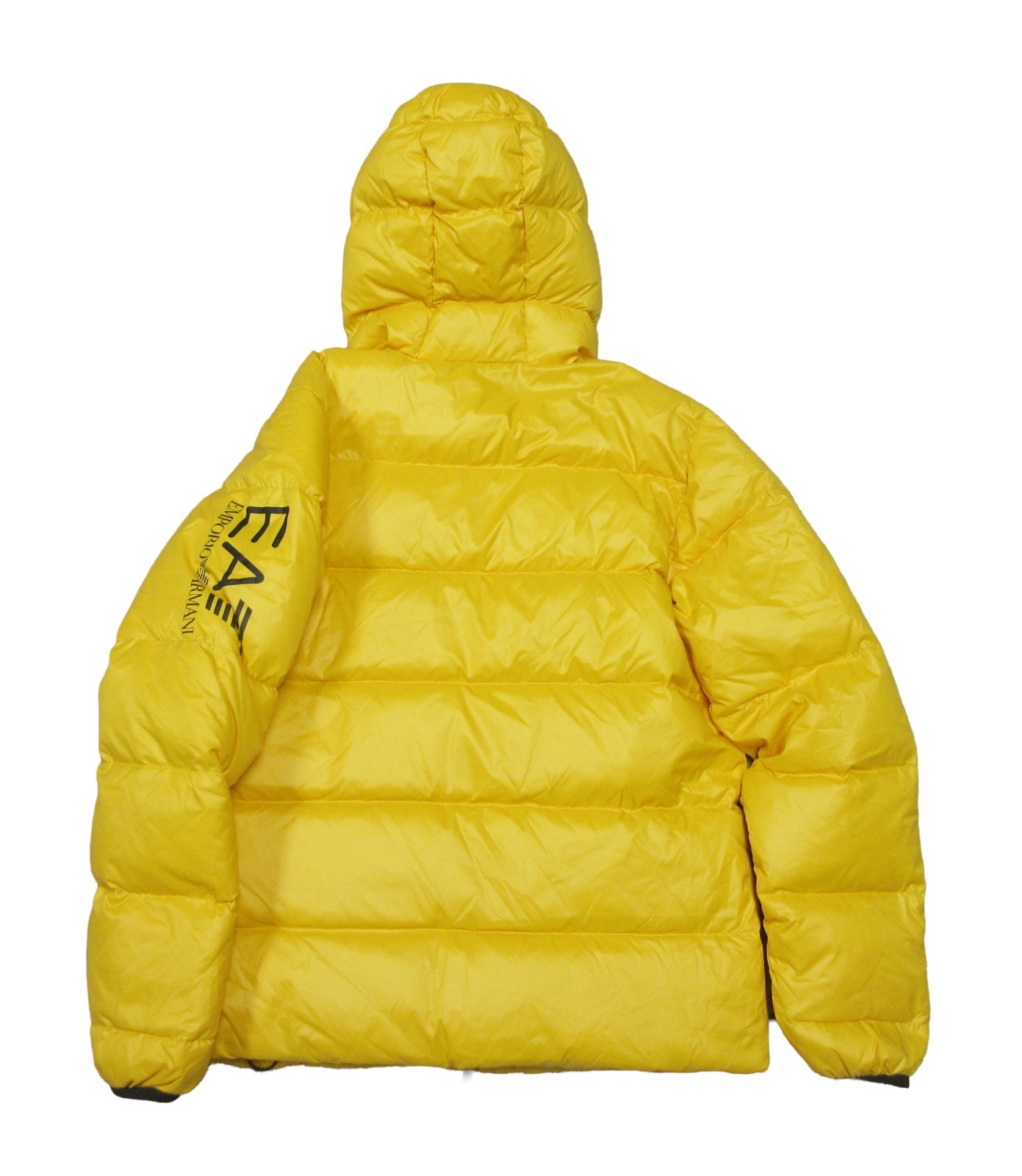 EA7 Emporio Armani Men's Old Gold Yellow Puffer Bomber Down Jacket (L) image 5