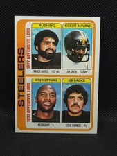 1978 Topps Team Checklist Franco Harris, Mel Blount, Jim Smith EX #522 Steelers
