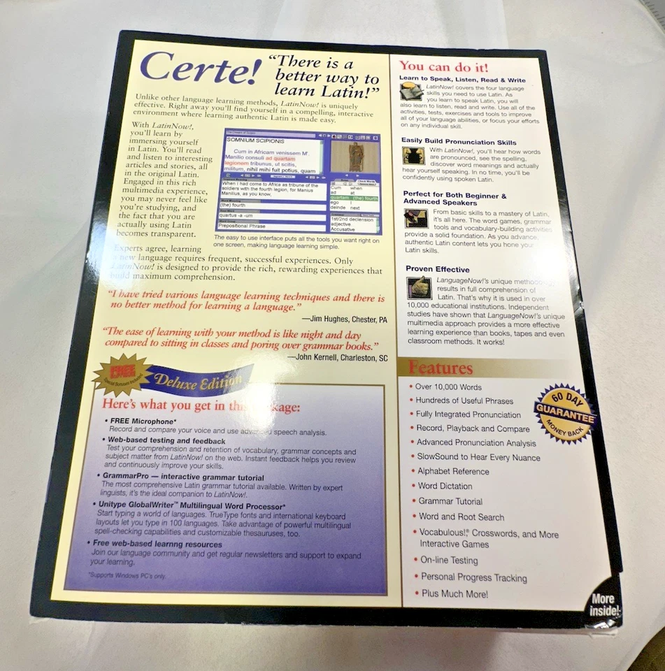 Transparent Language: Learn Latin Now! 8.0 PC CD-ROM includes microphone - Image 4 of 4