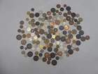 Vintage World Coin Lot 150+ Mixed Foreign Coins UK Ireland Europe Estate