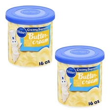 ( 2 Pack ) Pillsbury Frosting, Butter Cream, Creamy Supreme 16 Oz