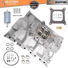 Aluminum Dual Plane Intake Manifold Br-67199 Carburetor Fit For Ford Fe 390 Aluminum Dual Plane Intake Manifold Br-67199 Carburetor Fit For Ford Fe 390