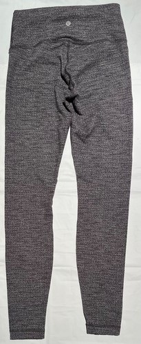 250239 Womens 6 LULULEMON Black Gray White Wonder Under Leggings EUC - Imagen 2 de 3