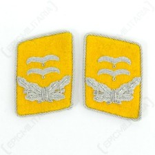 Luftwaffe Flieger Division OBERLEUTNANT COLLARE Etichette - Giallo - WW2