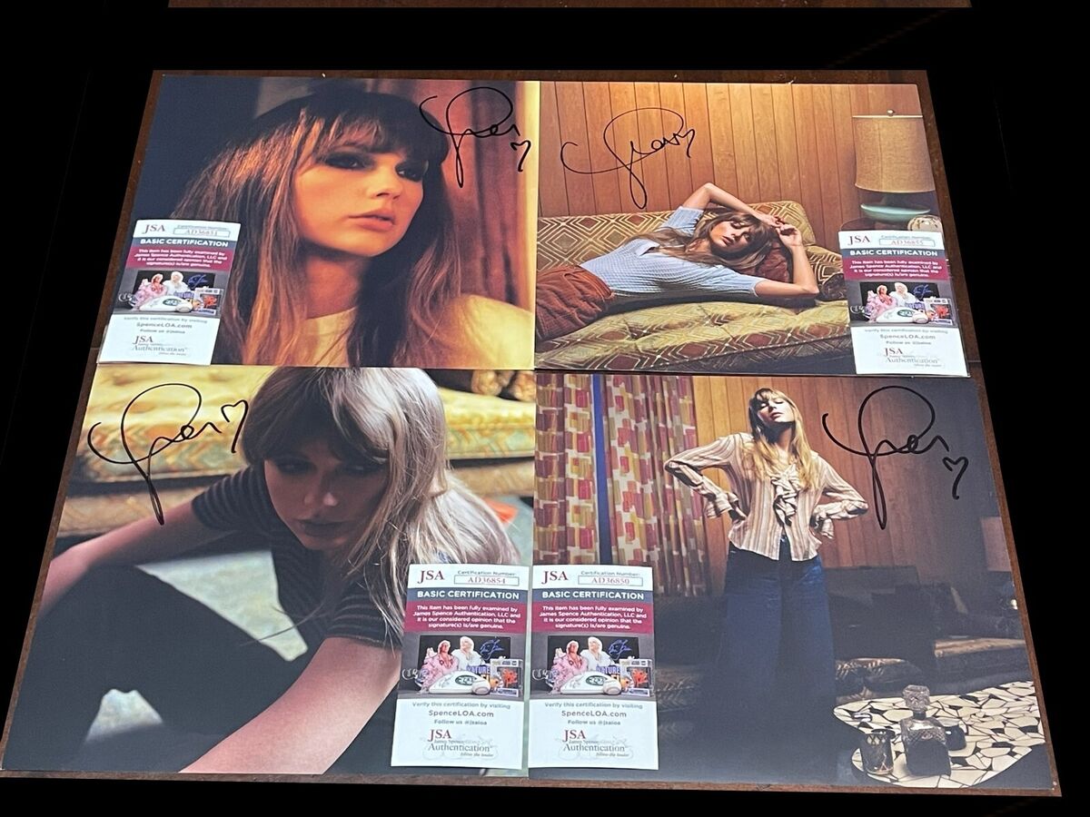 Taylor Swift Midnights Signed Complete Set of 4 Autograph Taylor Swift Midnights Signed Complete Set of 4 Autograph