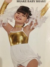 Dance Costume Jazz Tap Skate Art Stone Child Size Shake Baby Shake