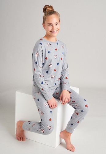 Girl Pajamas Shooter XS S M L 140 152 164 176 100% Organic Co Pajamas - Picture 3 of 5