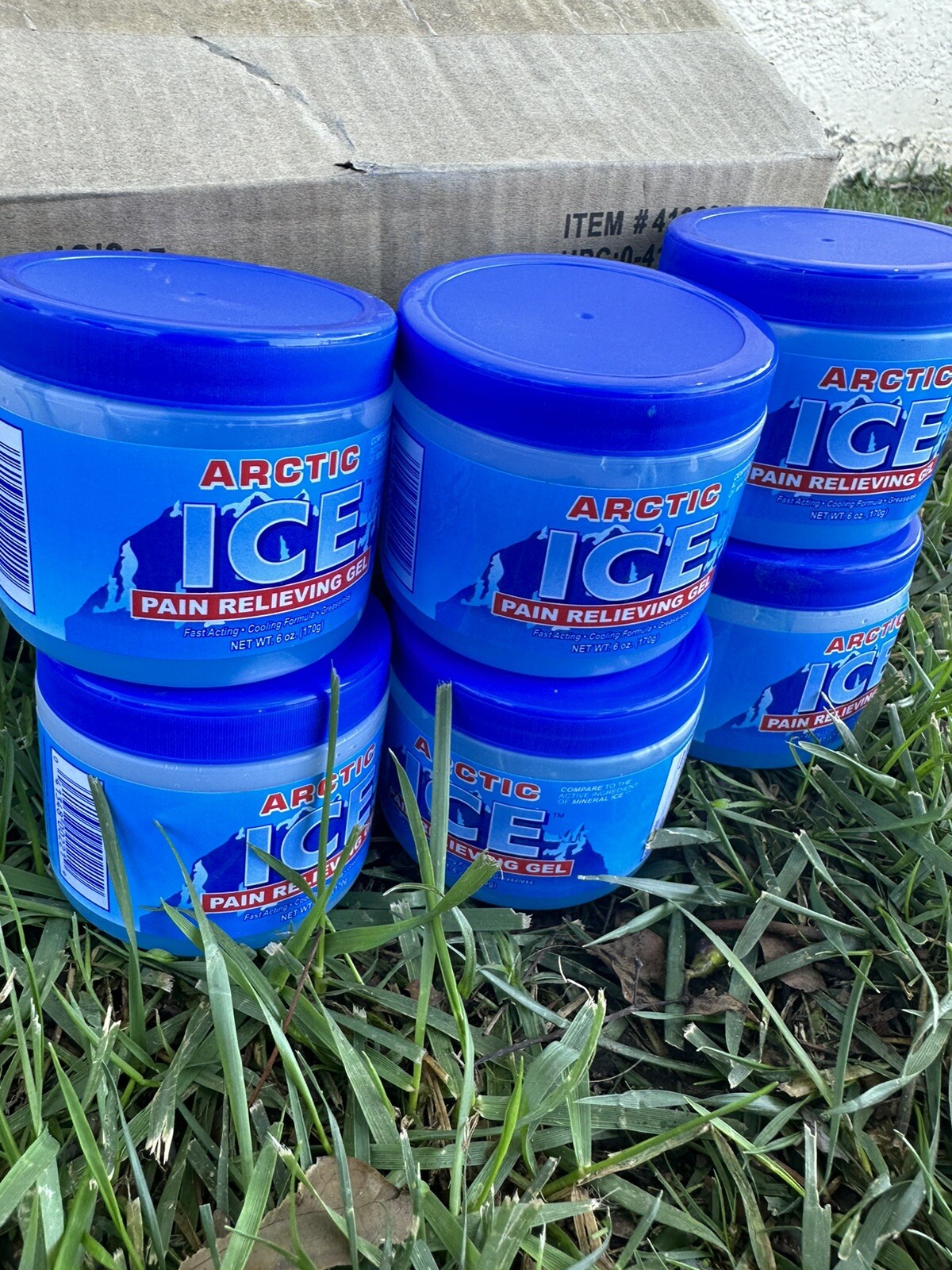 Lot Of 12 Jars Artic Ice Pain Relieving Gel, 6 oz 12 Jars eBay